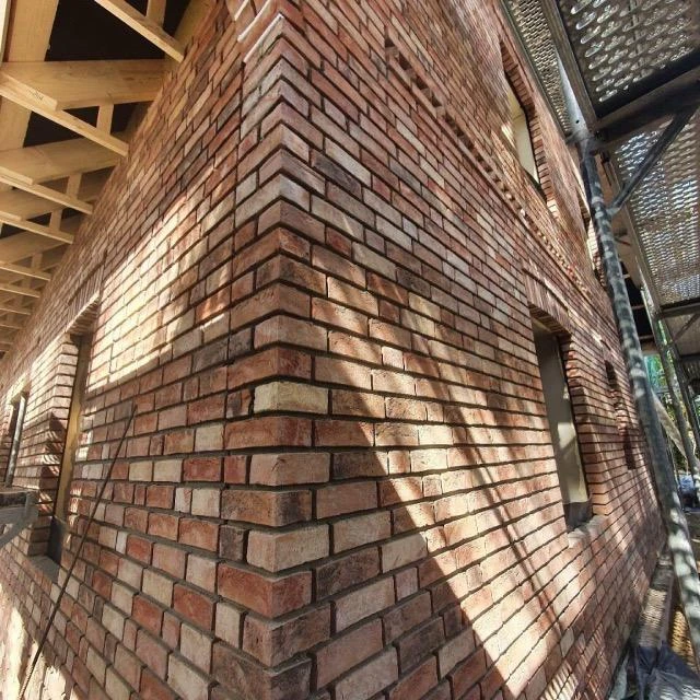 Brickwork under construction